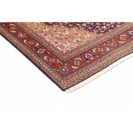 Tappeto Tabriz 40 Raj Persia marrone grigio 145x208