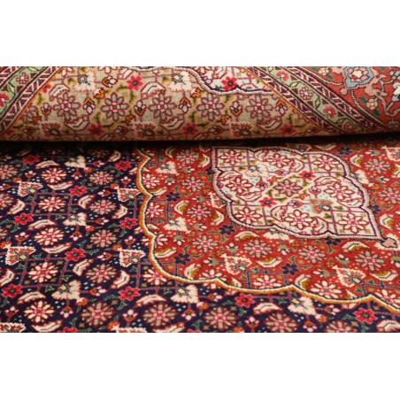 Tappeto Tabriz 40 Raj Persia marrone grigio 145x208