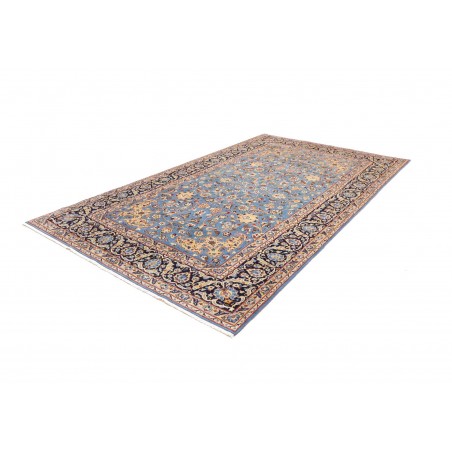 Tappeto Kashan Persia azzurro grigio 205x333