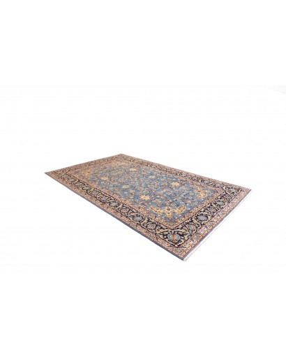 Tappeto Kashan Persia azzurro grigio 205x333