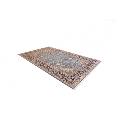 Tappeto Kashan Persia azzurro grigio 205x333