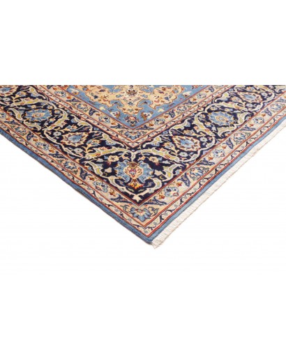 Tappeto Kashan Persia azzurro grigio 205x333