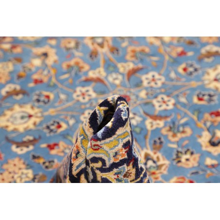 Tappeto Kashan Persia azzurro grigio 205x333