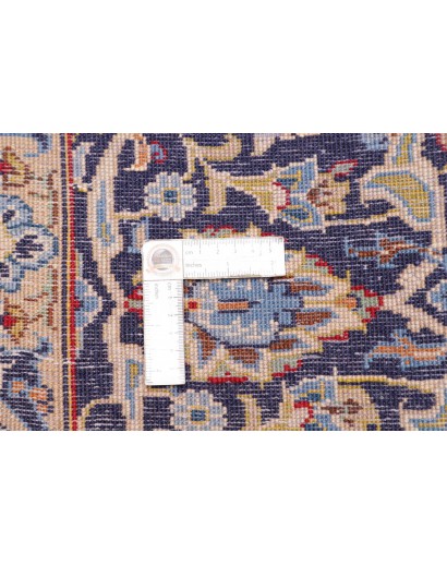 Tappeto Kashan Persia azzurro grigio 205x333