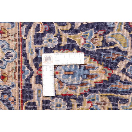 Tappeto Kashan Persia azzurro grigio 205x333