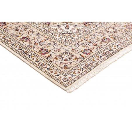 Tappeto Kashan Persia bianco marrone 200x303