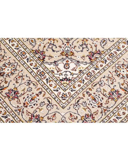 Tappeto Kashan Persia bianco marrone 200x303