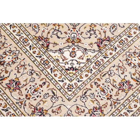 Tappeto Kashan Persia bianco marrone 200x303