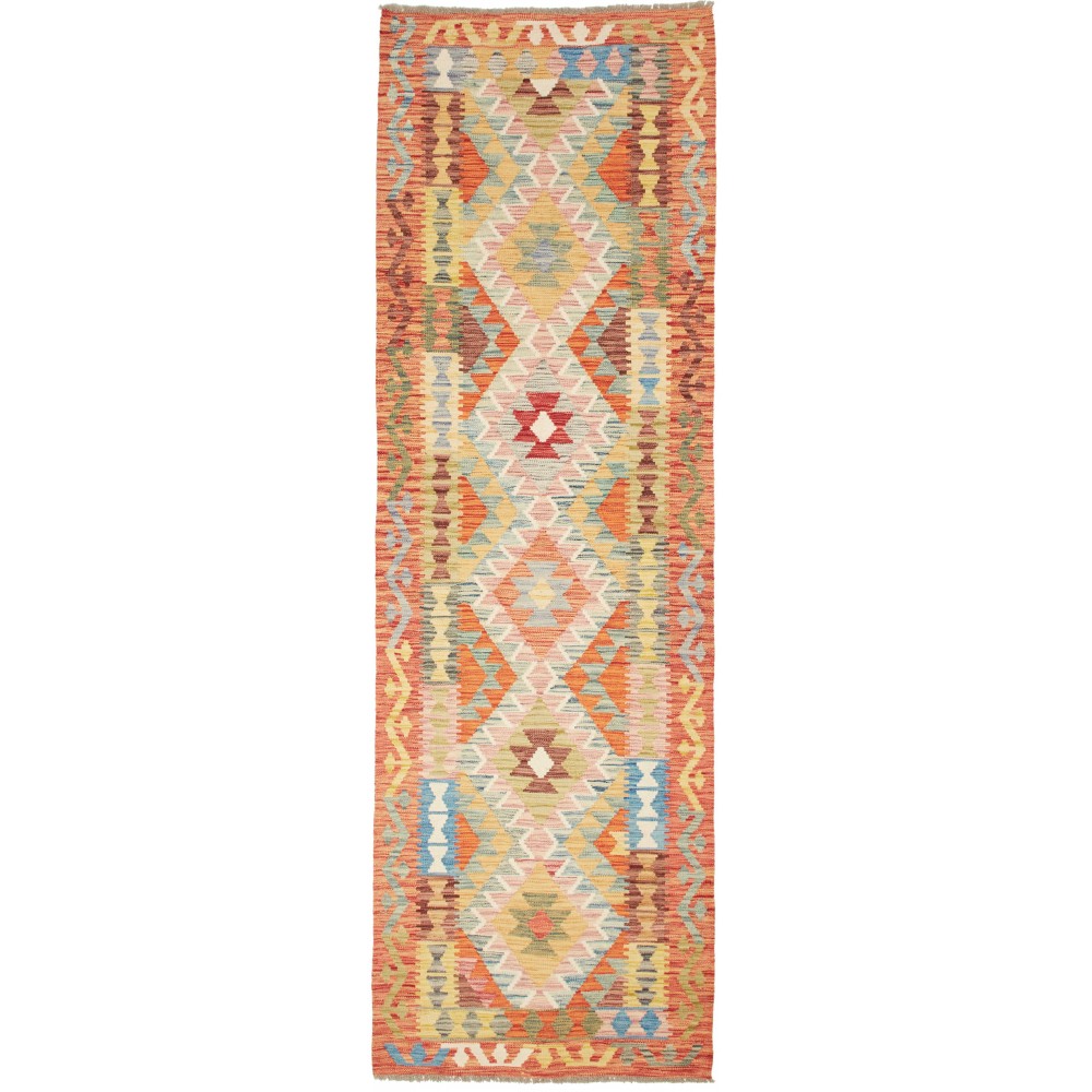 Tappeto Kilim Afghanistan marrone 90x293 Tappeto Kilim Afghanistan marrone 90x293