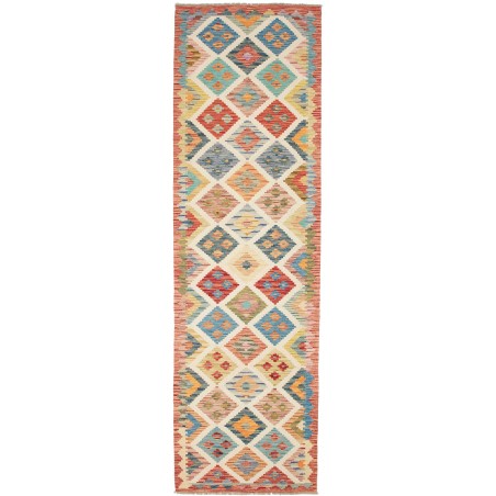 Tappeto Kilim Afghanistan marrone azzurro 85x292