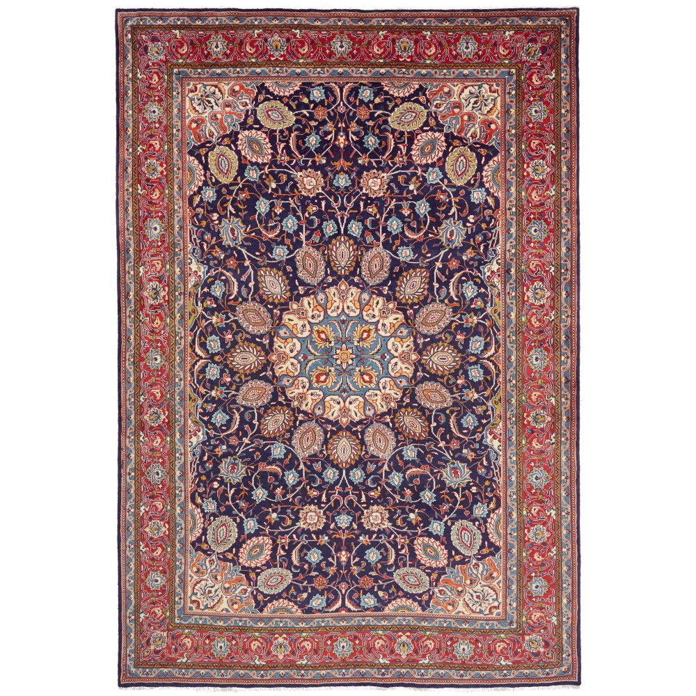 Tappeto Sarough Persia azzurro grigio 215x315