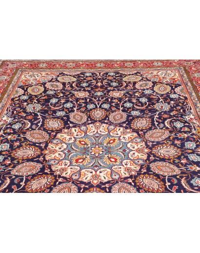 Tappeto Sarough Persia azzurro grigio 215x315