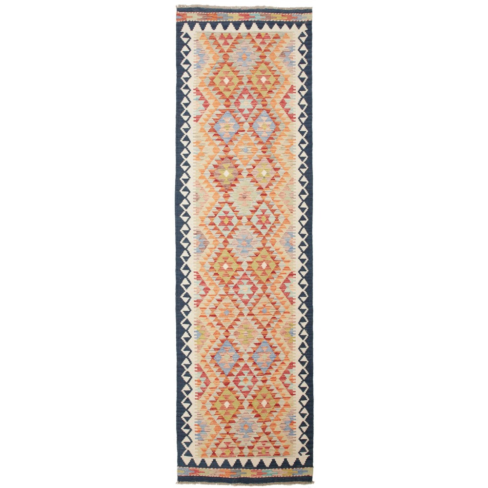 Tappeto Kilim Afghanistan marrone grigio 83x300