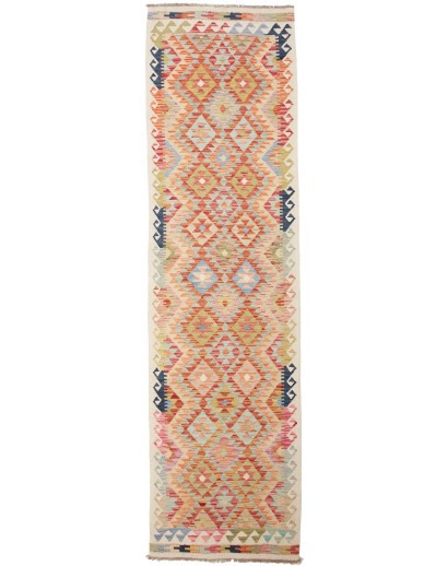 Tappeto Kilim Afghanistan marrone grigio 84x309