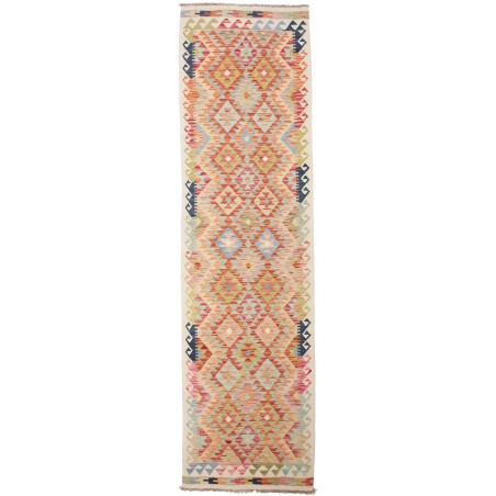 Tappeto Kilim Afghanistan marrone grigio 84x309