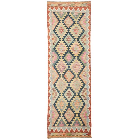 Tappeto Kilim Afghanistan marrone grigio 82x254