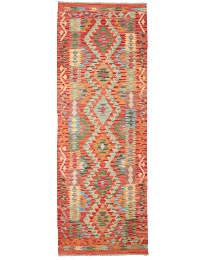 Tappeto Kilim Afghanistan marrone arancione 84x245
