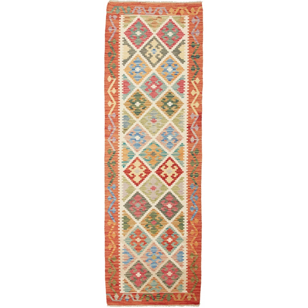 Tappeto Kilim Afghanistan marrone 80x248 Tappeto Kilim Afghanistan marrone 80x248