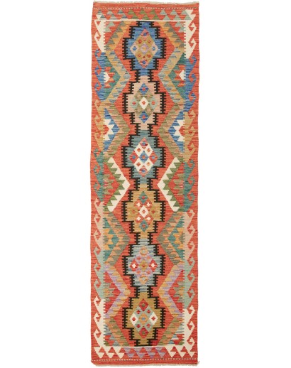 Tappeto Kilim Afghanistan marrone grigio 72x243