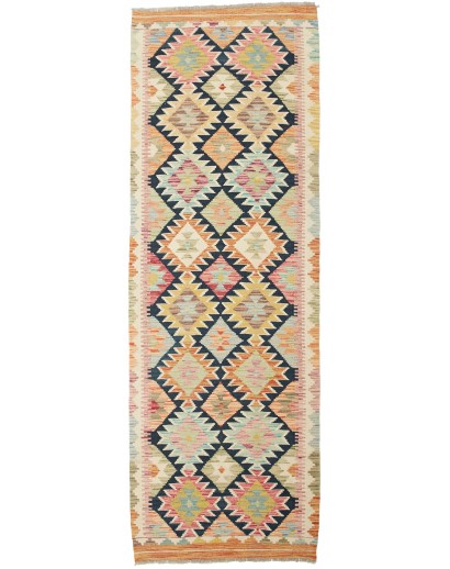 Tappeto Kilim Afghanistan marrone grigio 76x231