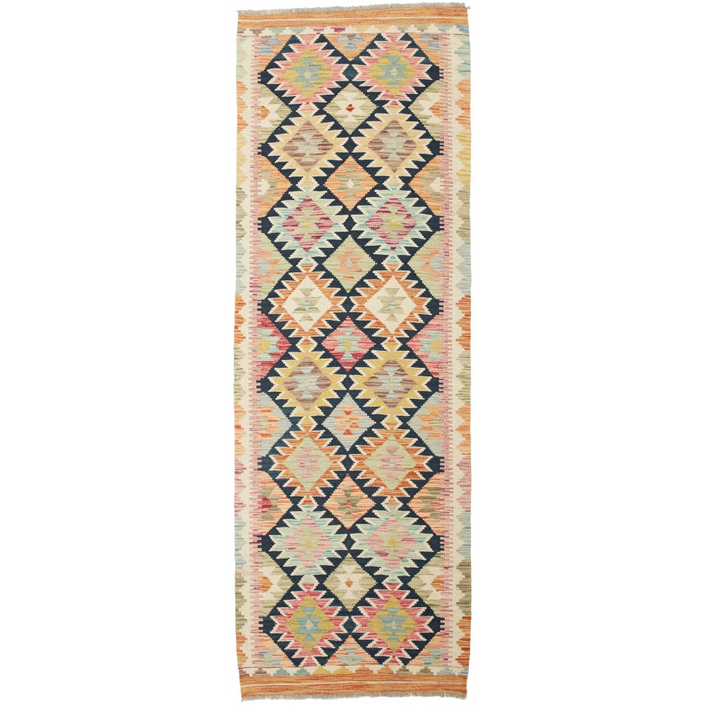 Tappeto Kilim Afghanistan marrone grigio 76x231