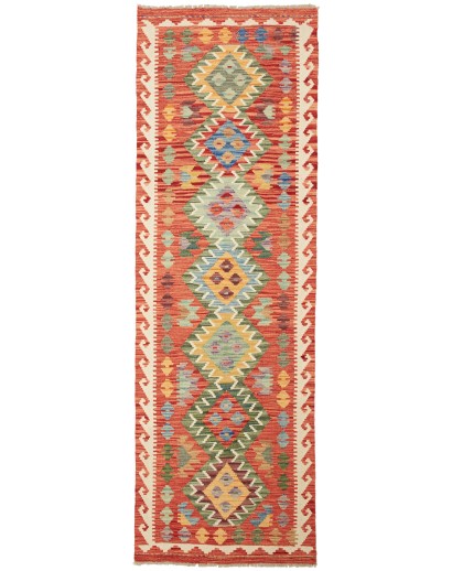 Tappeto Kilim Afghanistan marrone arancione 75x241
