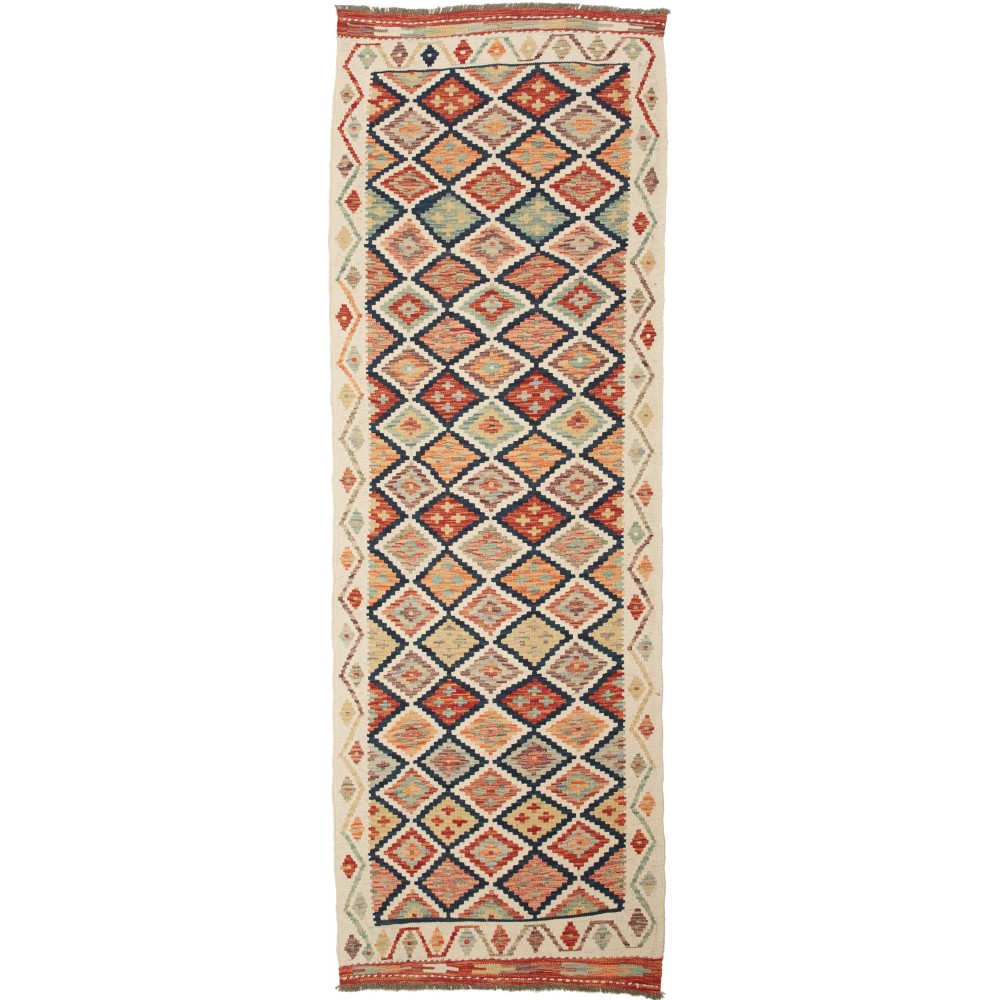 Tappeto Kilim Afghanistan marrone grigio 85x247