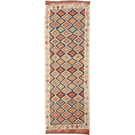 Tappeto Kilim Afghanistan marrone grigio 85x247