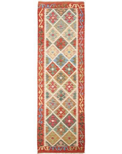 Tappeto Kilim Afghanistan marrone 77x252