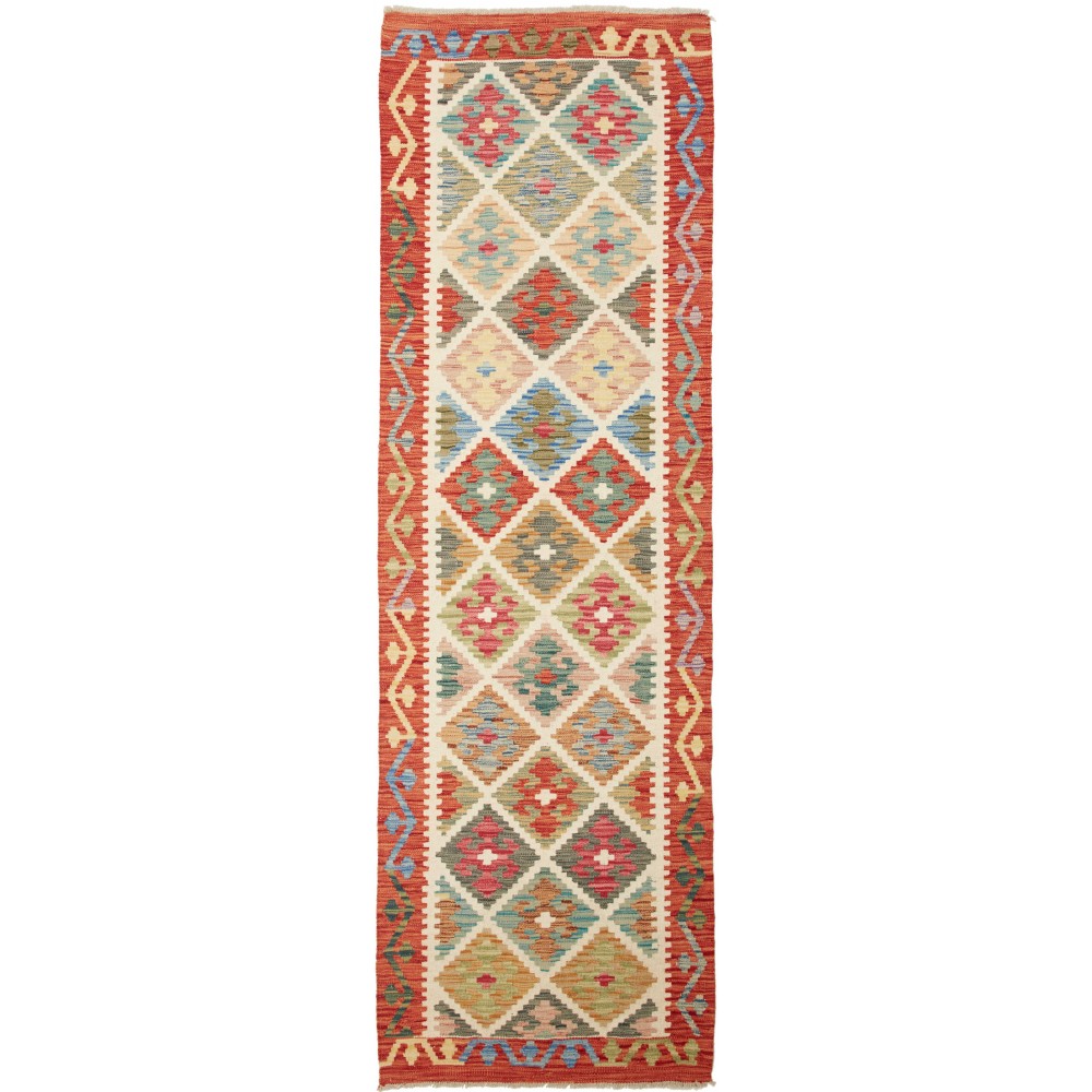 Tappeto Kilim Afghanistan marrone 77x252 Tappeto Kilim Afghanistan marrone 77x252