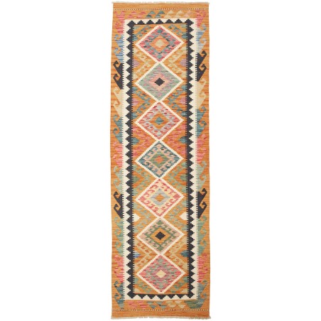 Tappeto Kilim Afghanistan marrone grigio 77x247