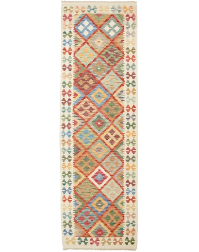 Tappeto Kilim Afghanistan marrone 78x252