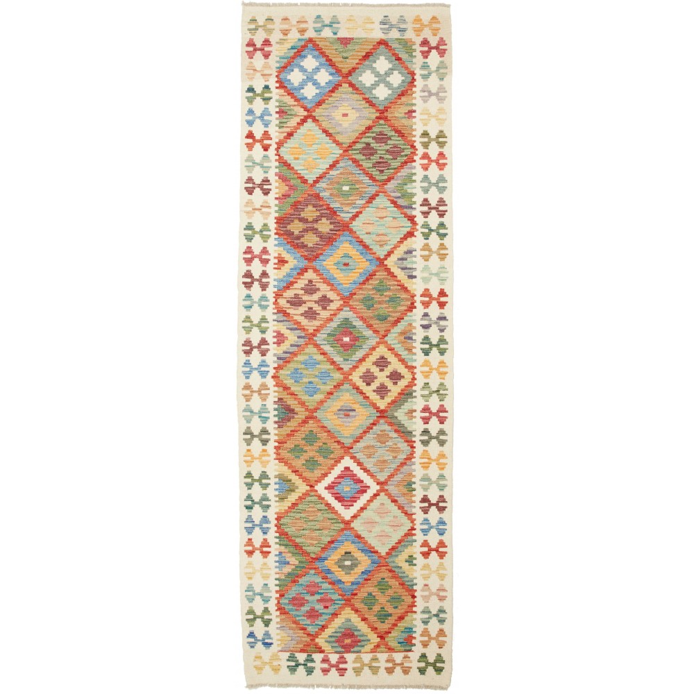 Tappeto Kilim Afghanistan marrone 78x252 Tappeto Kilim Afghanistan marrone 78x252