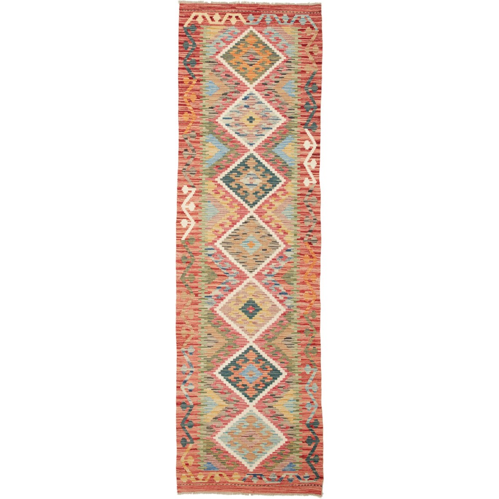 Tappeto Kilim Afghanistan marrone 75x255 Tappeto Kilim Afghanistan marrone 75x255