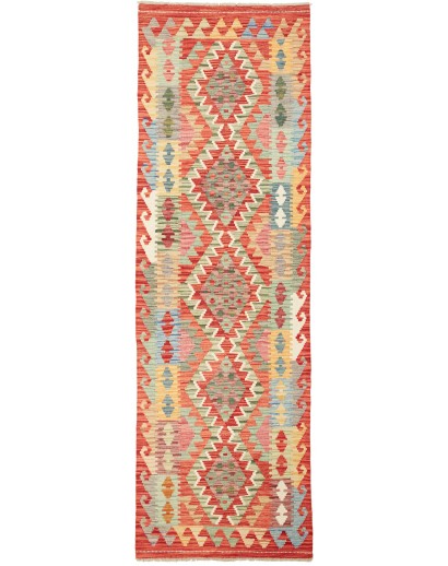Tappeto Kilim Afghanistan marrone 77x248