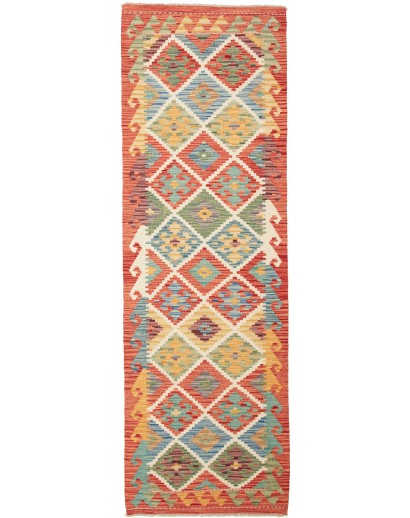 Tappeto Kilim Afghanistan marrone arancione 79x242