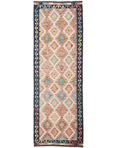 Tappeto Kilim Afghanistan marrone grigio 83x252