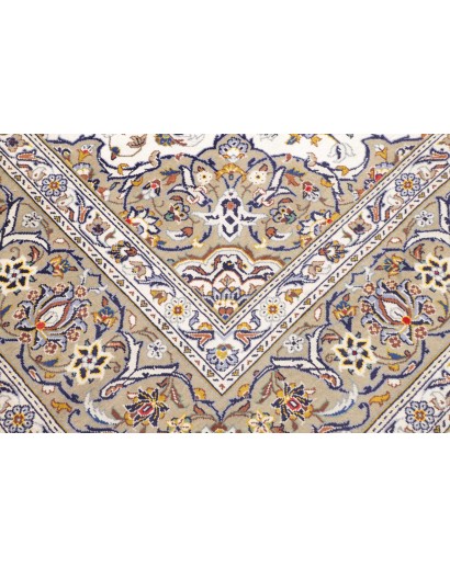 Tappeto Kashan Persia bianco 248x377
