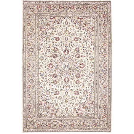 Tappeto Kashan Persia bianco marrone 200x300