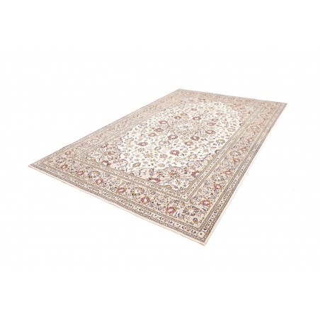 Tappeto Kashan Persia bianco marrone 200x300