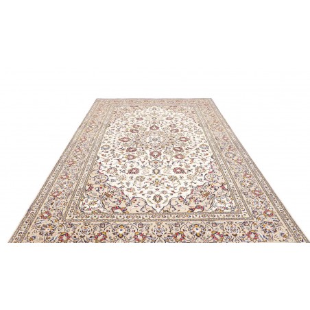 Tappeto Kashan Persia bianco marrone 200x300