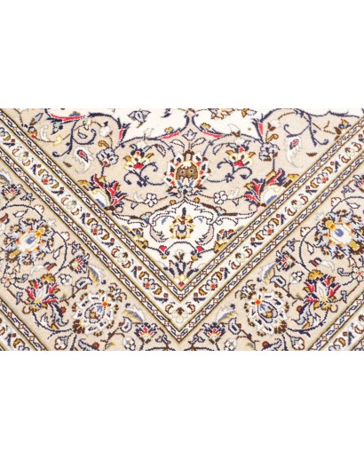 Tappeto Kashan Persia bianco marrone 200x300