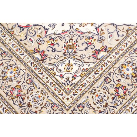 Tappeto Kashan Persia bianco marrone 200x300
