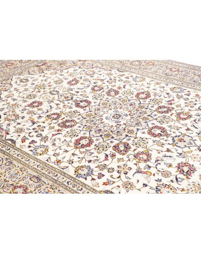 Tappeto Kashan Persia bianco marrone 200x300