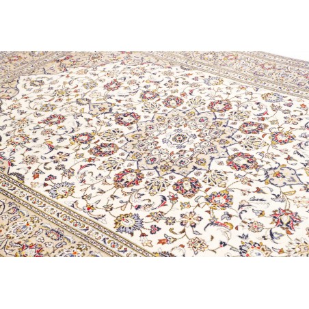 Tappeto Kashan Persia bianco marrone 200x300