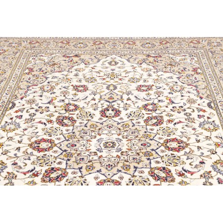 Tappeto Kashan Persia bianco marrone 200x300