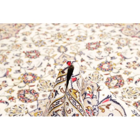 Tappeto Kashan Persia bianco marrone 200x300