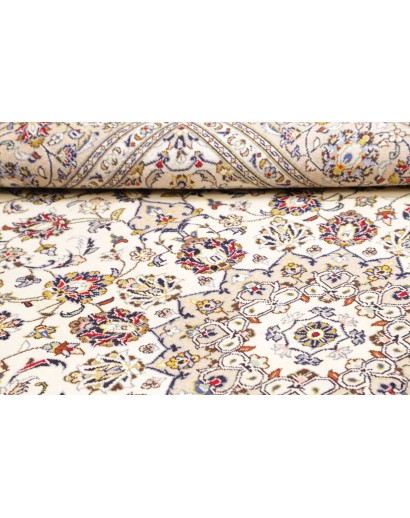 Tappeto Kashan Persia bianco marrone 200x300