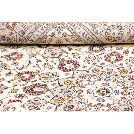 Tappeto Kashan Persia bianco marrone 200x300