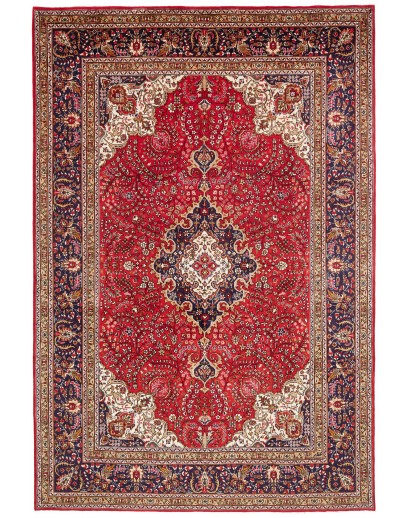 Tappeto Tabriz Persia marrone grigio 203x298